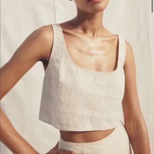 Reformation Adalyn Linen Top, Never worn, tags still attached! Size 4